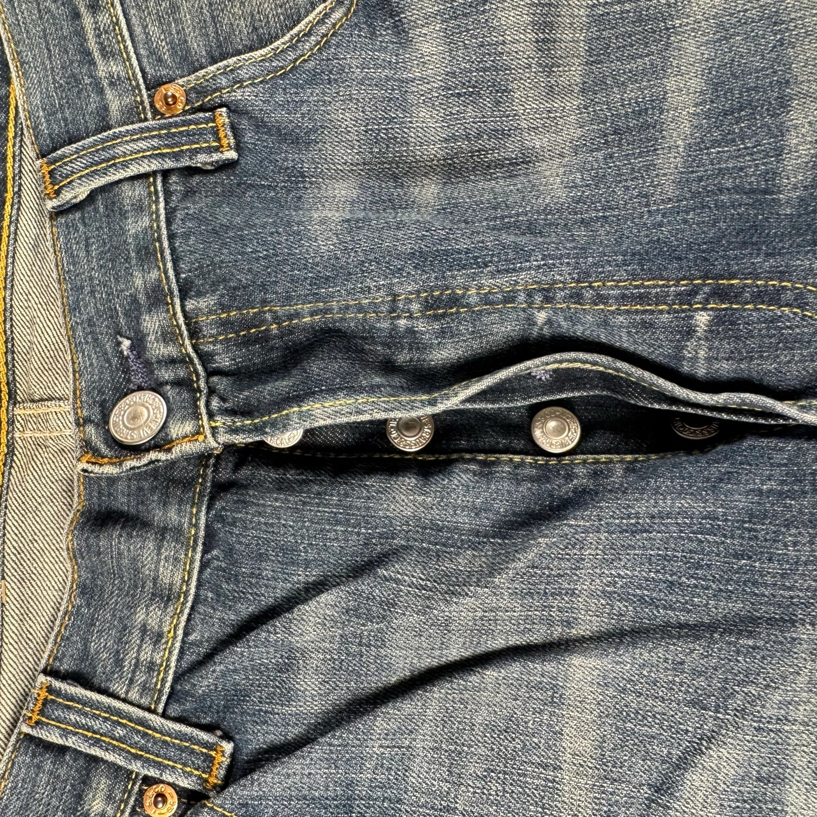Levis 501 Baggy Fit Premium Vintage 90’s Made In USA Denim Trousers Japan Achieve – photo 8